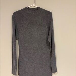 Reitmans NWT Gray Long Sleeve Top LG Stretchy